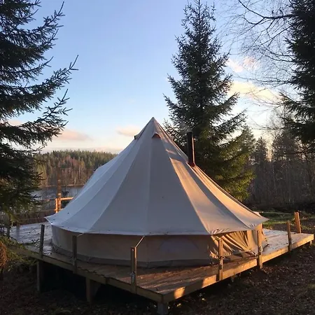 Glamping Tent In A Forest, Lake View Bjuraker  Exterior photo