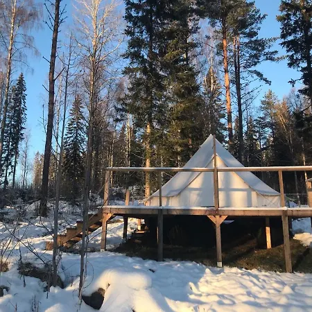 Glamping Tent In A Forest, Lake View Bjuraker  Exterior photo