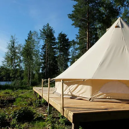 Glamping Tent In A Forest, Lake View Bjuraker  Exterior photo