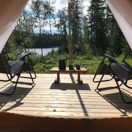Glamping Tent In A Forest, Lake View Bjuraker  Exterior photo