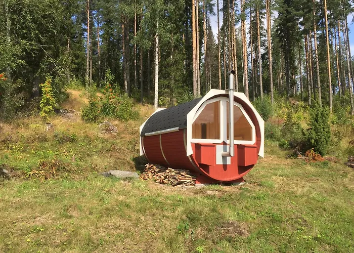 Glamping Tent In A Forest, Lake View