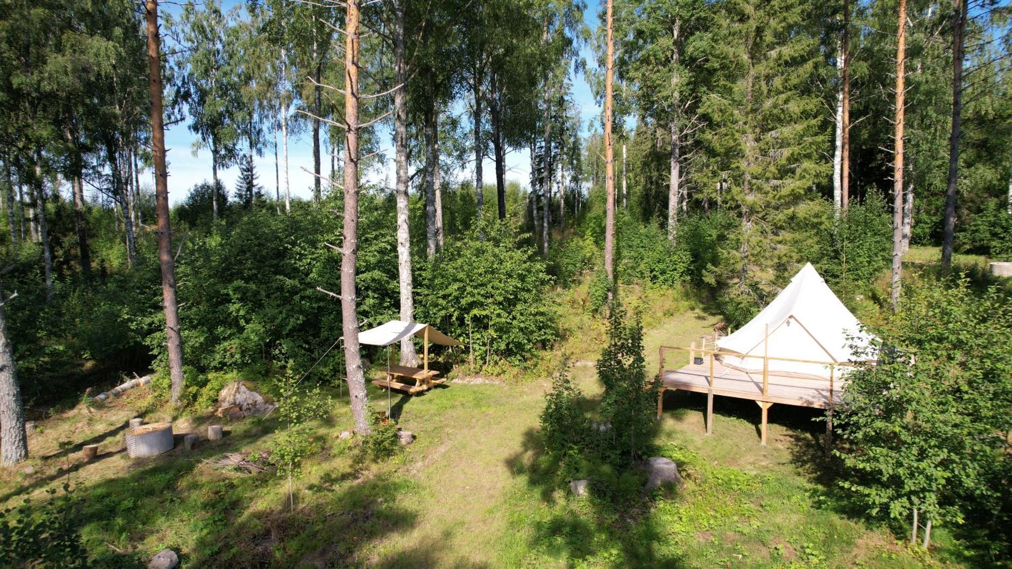 Luxury tent Glamping Tent In A Forest, View *